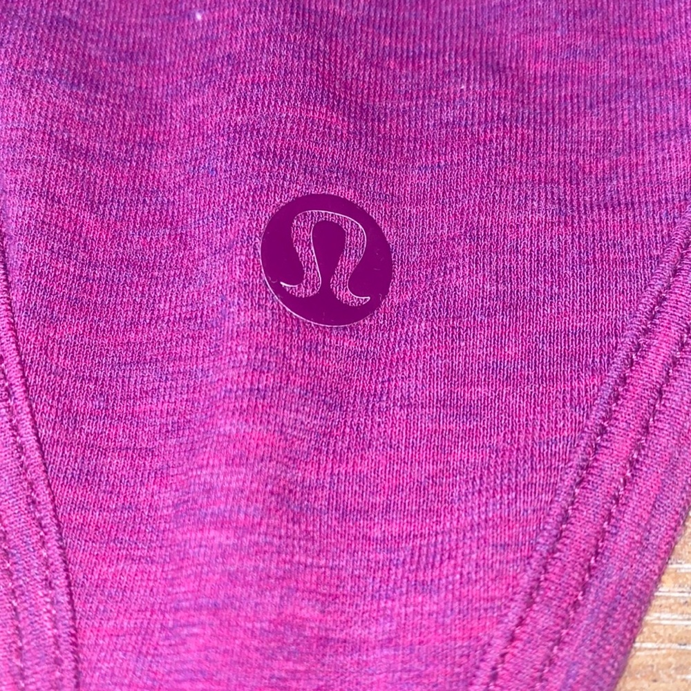 not sold anymore, lululemon, purple tank top with pocket
